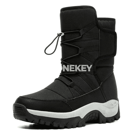 Erkekler üçin gyşky ýyly topuk snow boots, süýşmeýän gündelik aýakgap