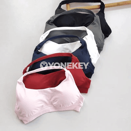 Aýallar üçin sporty bra, ýeňil, çalt guraýan, arka görnüşli