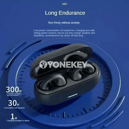 T75 Bluetooth Ows Clip Nauşnikler, Mikrofonly, Su Geçirmeýän, Sport üçin