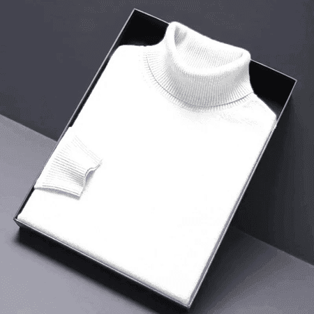 Erkekler üçin ýyly turtlenek switer, ýeňil we rahat gündelik model