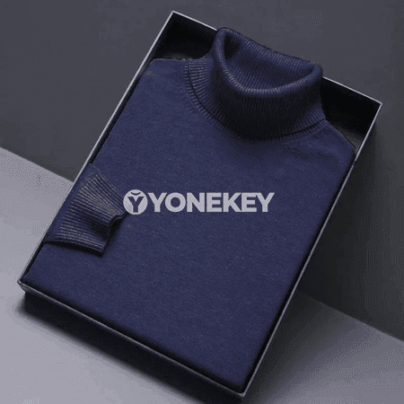 Erkekler üçin ýyly turtlenek switer, ýeňil we rahat gündelik model
