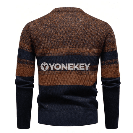 Erkekler üçin 1/4 zip ýyly switer, güýz-gyş üçin rahat model