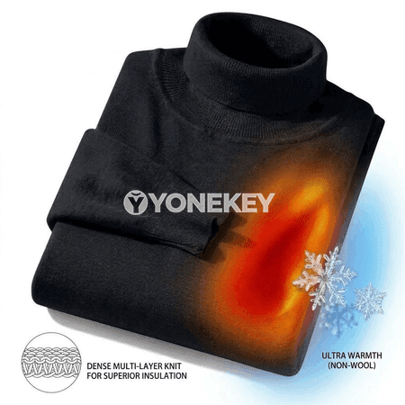 Erkekler üçin ýyly örülen ýokary boýun switer, galyň güýz-gyş pulower