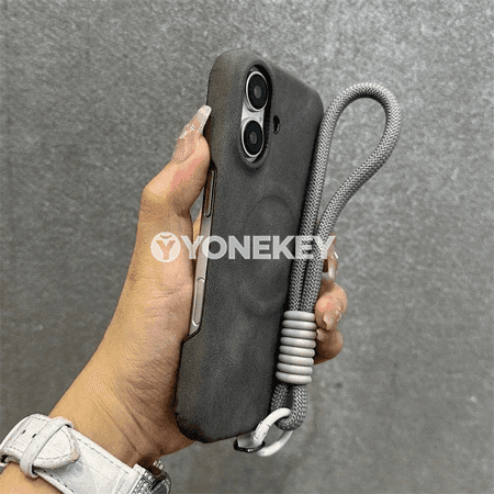 Lanyardly iPhone üçin magnitli korpus, goraýjy gapak