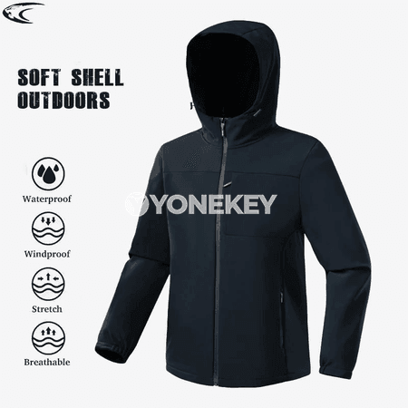 LNGXO erkek softshell ýyly suw geçirmeýän şemal goraýjy kurtka