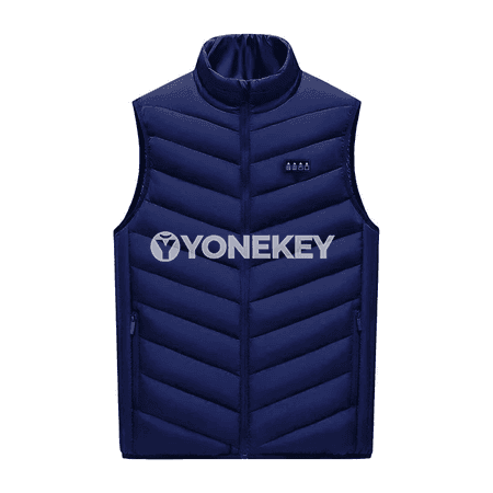Erkekler üçin USB ýyladylýan ýyly ýeňsiz jaket, gyş üçin
