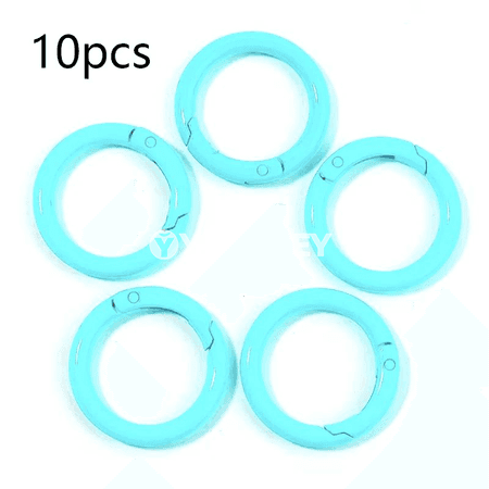 33 mm metal halka-klips, 10/20 sany, açylýan karabin görnüşli