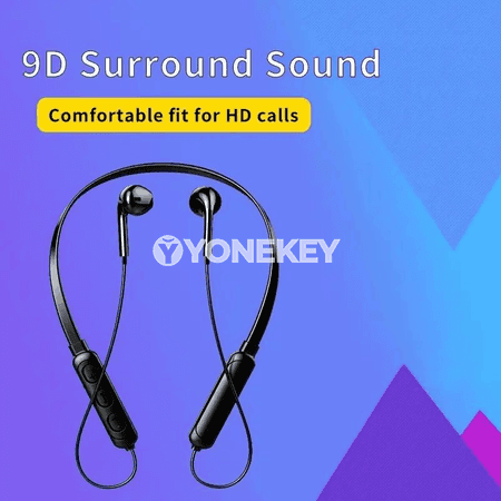 Bluetooth boýunakly simsiz sport nauşnigi, mikrofonly