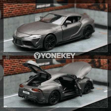 Toyota GR Supra 1:32 sport model awtoulag, çekip goýberilýän, diecast