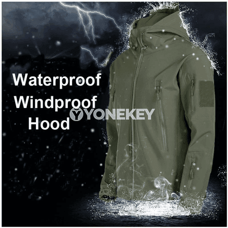 Erkek üçin taktiki gyş jaketi we balagy, ýyly softshell toplumy