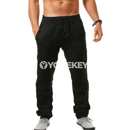 Erkekler üçin ýeňil harem jogger jalbarlar, pagta-zygyr ýazky tomus modeli