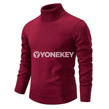 Erkekler üçin gyş-güýz ýyly turtleneck switer