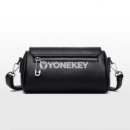 Zenanlar üçin kiçi crossbody sumka — silindr görnüşli, sade stil