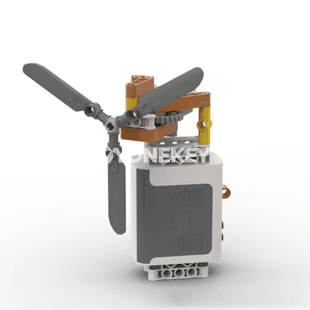6 aýakly robot gurluşyk bloklary, tehniki motor bölekleri, DIY model