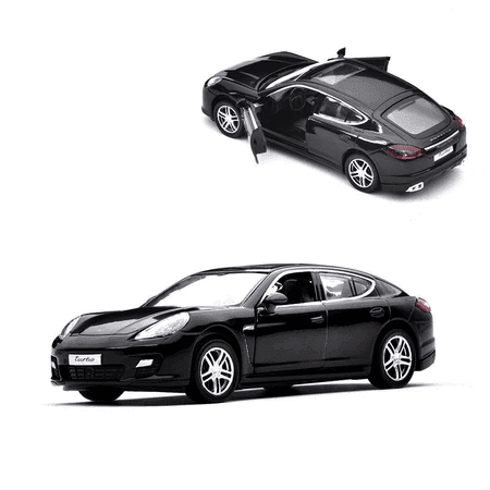 Porsche Panamera Turbo 1:36 metal model awtoulag, çekip goýberilýän