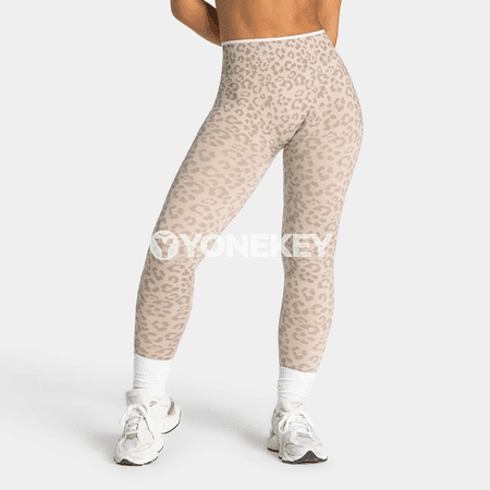 Aýal-gyzlar üçin ýokary belli tikinsiz sport legginsler