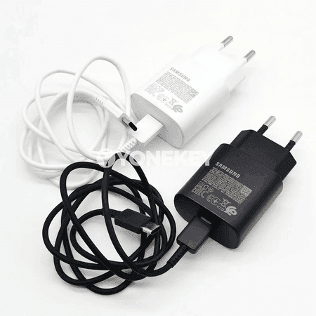 Samsung 25W PD Type-C çalt zarýad beriji adapter we kabel
