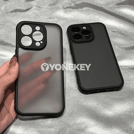 iPhone üçin açyk mat korpus, zarbadan goraýjy bumper
