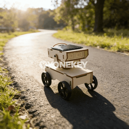 Gün energiýasy bilen işleýän robot gurluşyk toplumy, çagalar üçin okuw oýnawaçlary