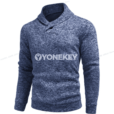 Güýz-gyş üçin uzyn ýeňli, ýokary boýunly erkek switeri