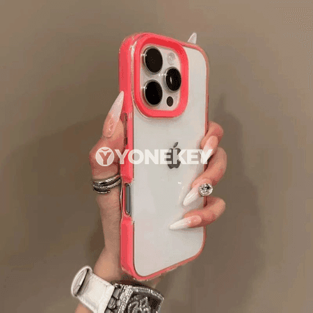 iPhone 11-16 üçin translýuçar ýüpek ýaly ýeňil gorag gapagy