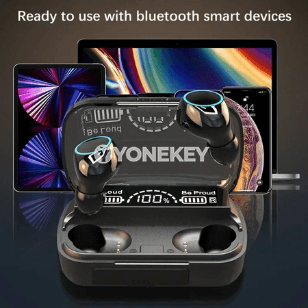 M30 TWS simsiz Bluetooth nauşnik, suw geçirmeýän, sport üçin