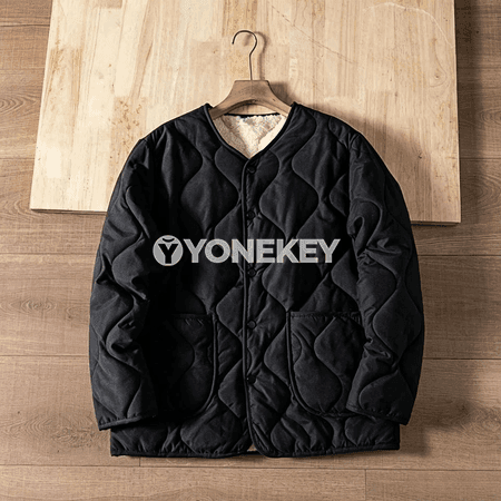 Erkekler üçin ýyly galyň retro stil kurtka