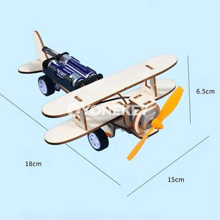 Çagalara niýetlenen DIY agaç uçarman modeli, 3D ýasama oýunjak