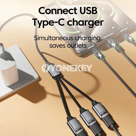 NNBILI 3-in-1 USB Splitter HUB, köp portly zarýad we OTG kabeli