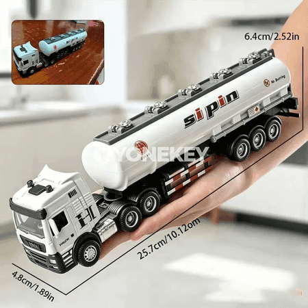 1:24 ölçekli metal gurluşyk maşyn modeli, aýrylýan detayly