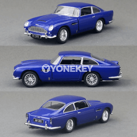 1:43 Aston Martin DB5 metal modeli, yza çekilýän klassiki awtoulag