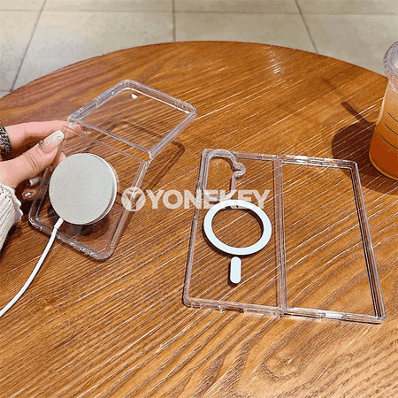 Samsung Galaxy Z Fold/Flip üçin magnitli açyk funda, simsiz zarýad bilen