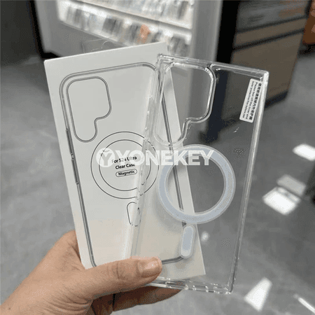 Samsung Galaxy S21–S26 üçin magnitli transparant goraýjy gap