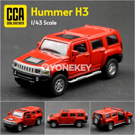 Hummer H3 1:43 metal model awtoulagy, açylýan gapyly, pull back