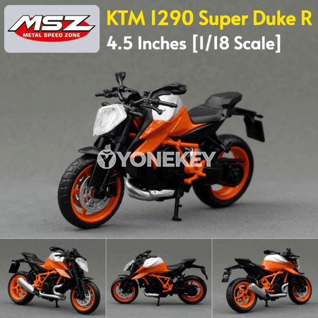 KTM 1290 Super Duke R 1:18 metal motosikl modeli