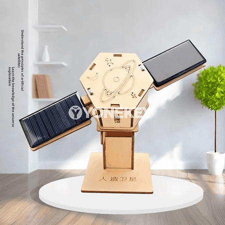 Güneş energiýaly hemra modeli, 3D agaç jigsaw gurluşyk toplumy