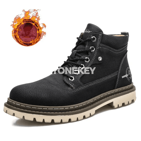 Gyş üçin ýyly erkekleriň ankle botinkalary, suwa çydamly