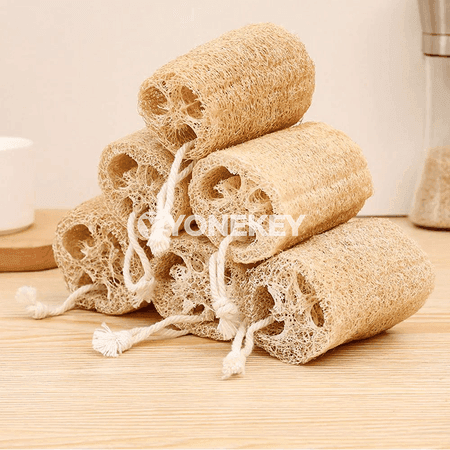 3 sany tebigy loofah beden ýuwujy gubka toplumy