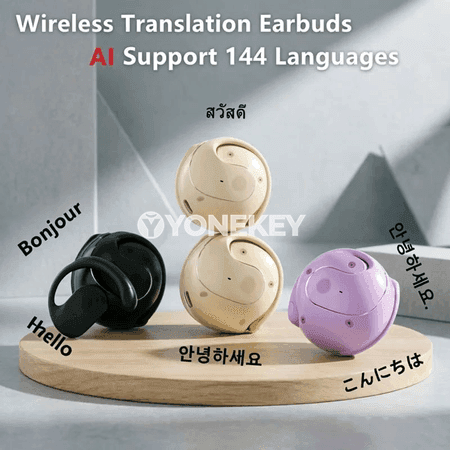Diller terjime ediji Bluetooth nauşnikler, 144 dil, real wagt