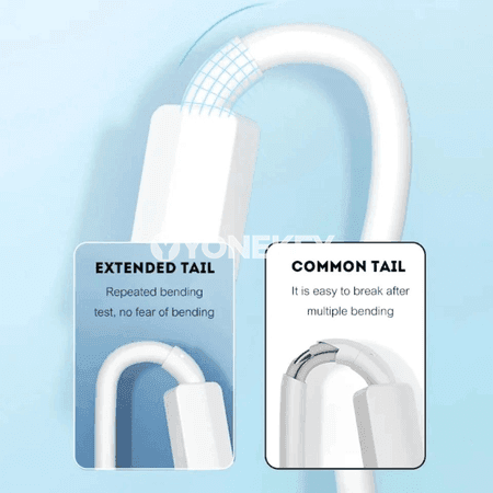 NNBILI Type-C / Micro USB zarýad kabeli, uzyn görnüşler