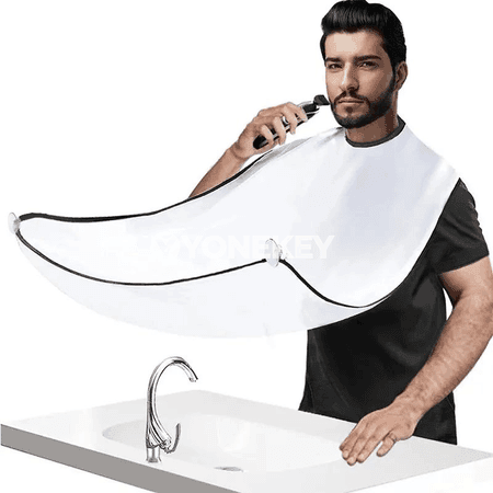 Erkekler üçin sakgal syrmak örtügi, saç we sakgal ýygyjy apron
