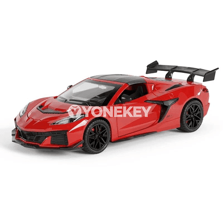 Corvette C8 ZR1X metal model awtoulag, 1:32, sesli we yşykly