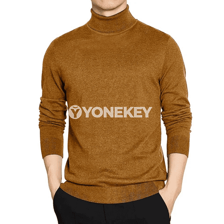 Erkekler üçin ýyly balakly golly switer, ýokary boýunly, gündelik geýim