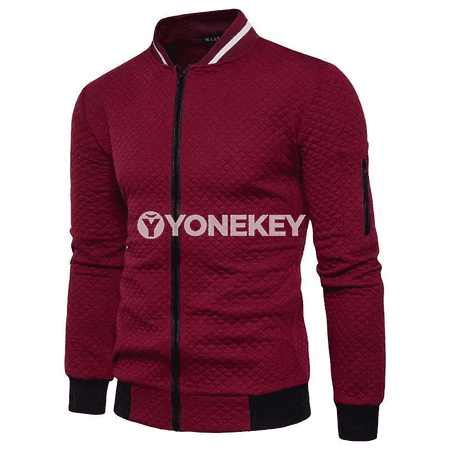 Erkekler üçin kapşonly zipperli ýeňil switer-jaket