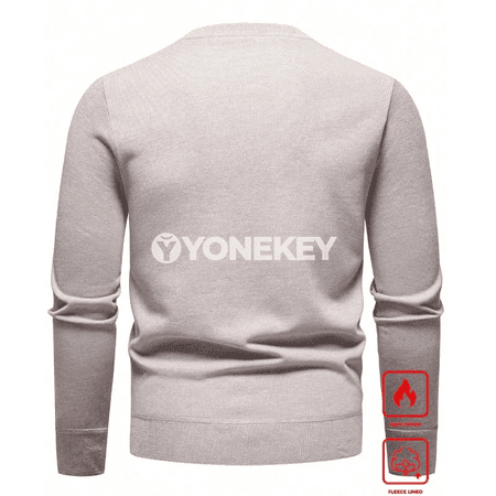 Erkekler üçin V- boýun dokalan switer, klassik fit, S-XXL