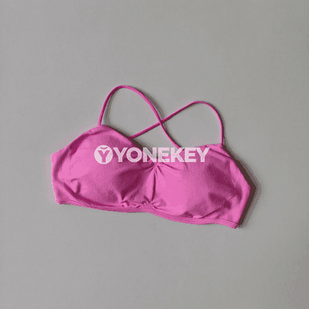 Aýallaryň dem alýan pilates sport bra, arka açyk, ýeňil we rahat