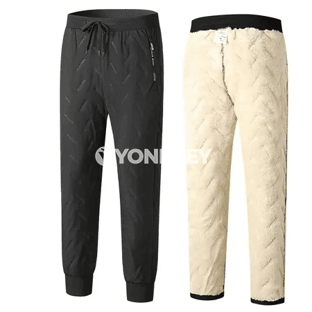 Erkekler üçin ýyly fleece şäher eşigi, 2 paket suw geçirmeýän balak