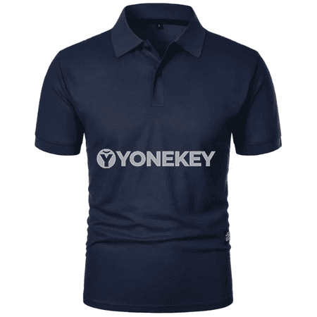 Erkekler üçin ýeňil, gysga ýeňli polo köýnek