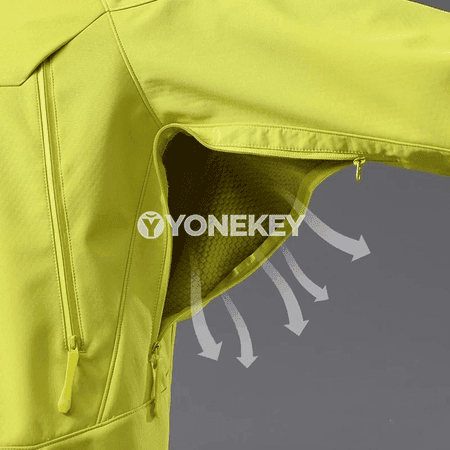 LNGXO uniseks suw geçirmeýän ýyly softshell jaket, gezelenç üçin