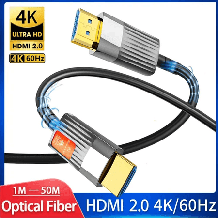 8K HDMI 2.1 süýümli optik kabel, 48Gbps, 4K 120Hz